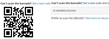 Scan QR code example