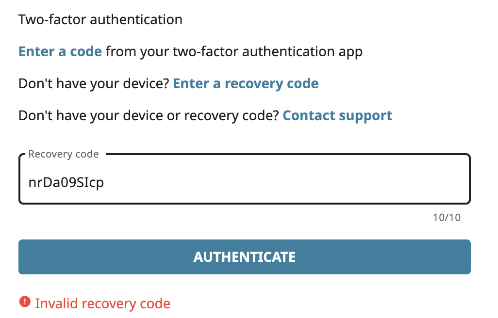 browzine two factor auhentication