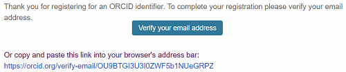 Verify your email address page example